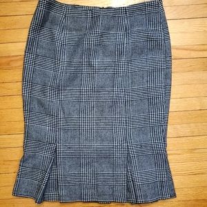 Mario Serrani plaid flare skirt